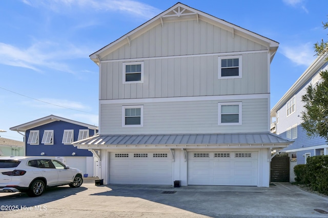 front of property featuring a garage