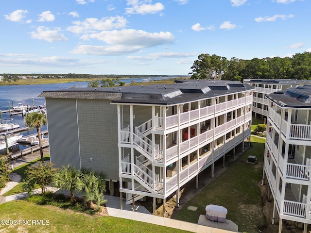 view of property featuring a water view