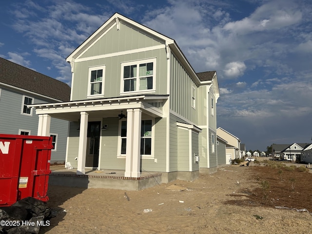 view of front of home featuring a porch