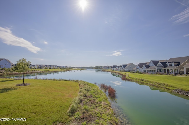 water view featuring a residential view