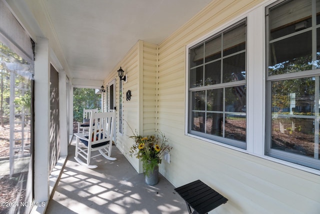 view of patio / terrace featuring covered porch