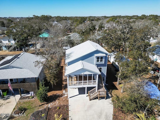 birds eye view of property