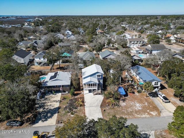 drone / aerial view featuring a residential view