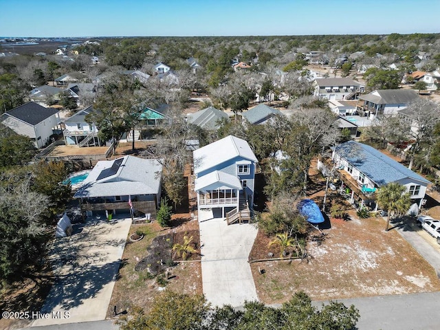 drone / aerial view featuring a residential view