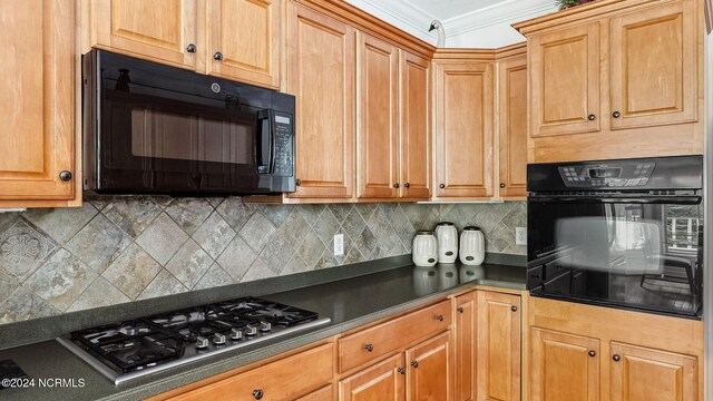 kitchen with light wood-type flooring, crown molding, black dishwasher, sink, and a textured ceiling