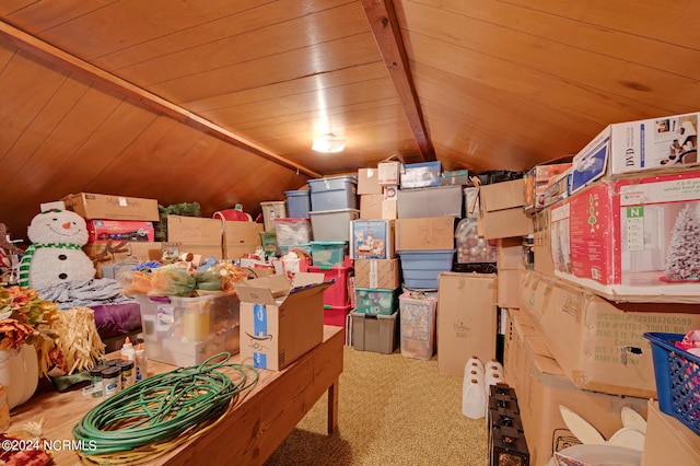 view of storage room