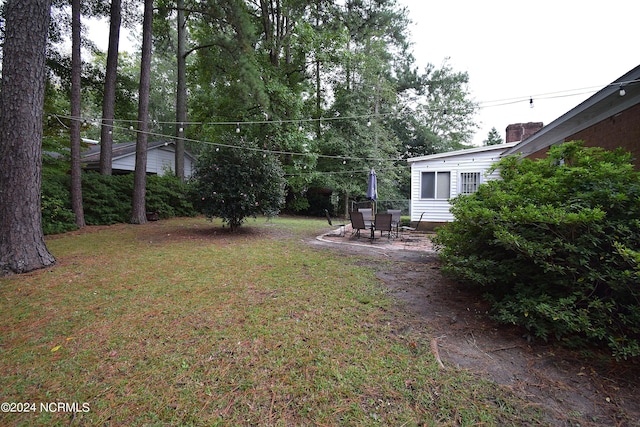 view of yard featuring a patio