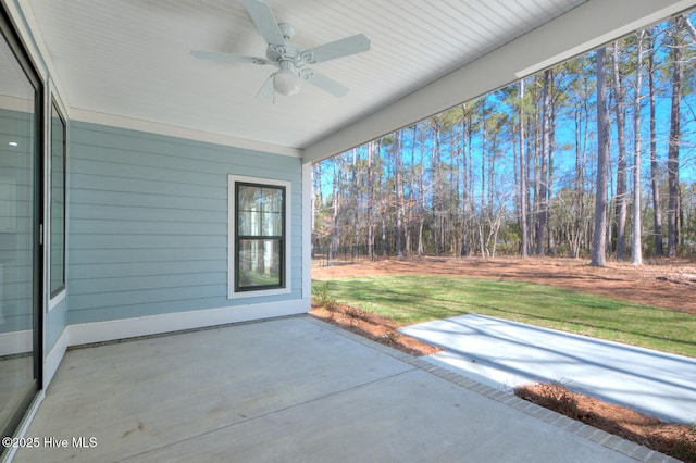 572 Hearthside Dr SE, Bolivia, NC 28422 - view of patio with a ceiling fan