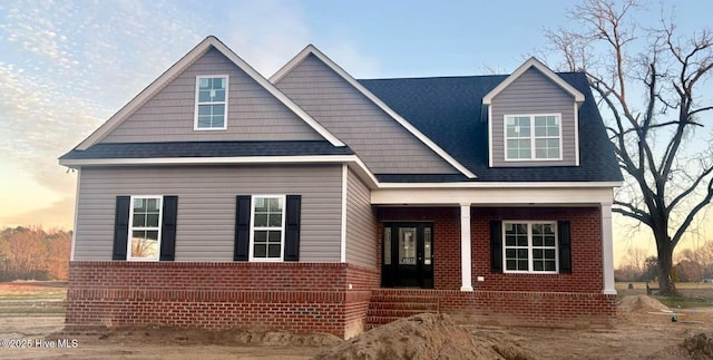 view of front facade with covered porch