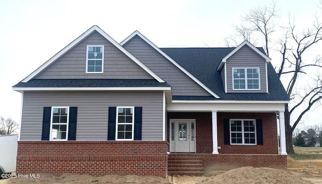 view of front of home featuring a porch