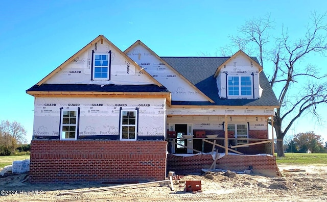 view of unfinished property