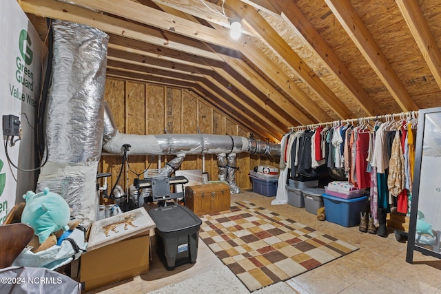 view of attic