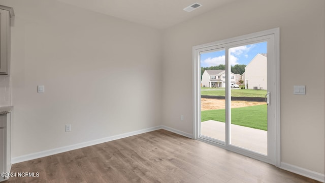 interior space featuring light wood-type flooring