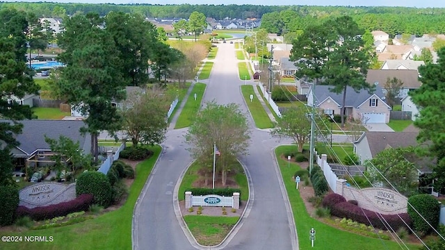 drone / aerial view featuring a residential view