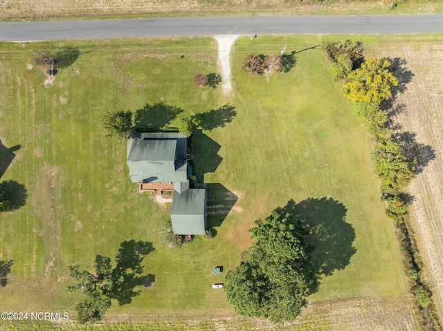 aerial view with a rural view