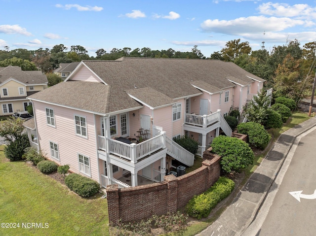 birds eye view of property