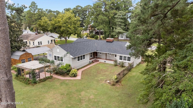 birds eye view of property