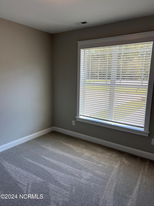 unfurnished room featuring carpet flooring