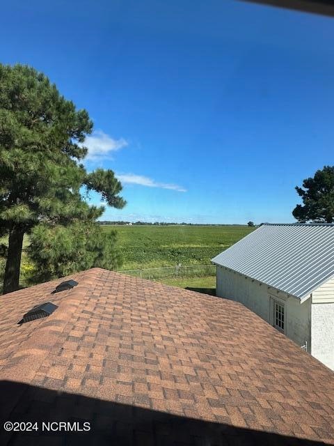 view of patio featuring a rural view