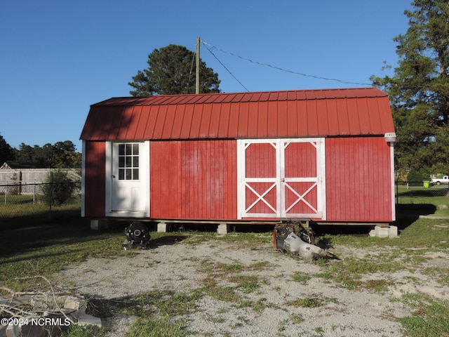 view of outdoor structure