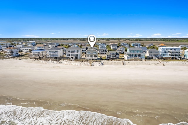 6615 W Beach Dr, Oak Island, NC 28465 - aerial view of residential area featuring expansive beach