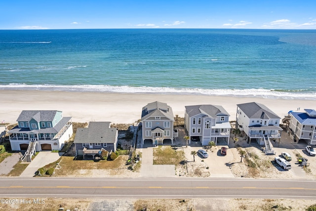 6615 W Beach Dr, Oak Island, NC 28465 - bird's eye view of expansive beach