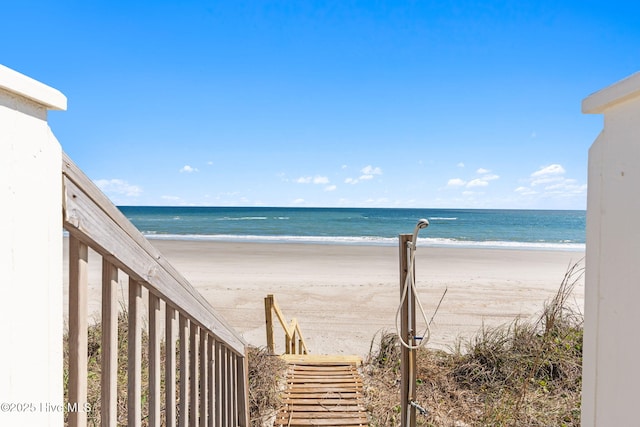 6615 W Beach Dr, Oak Island, NC 28465 - water view featuring nearby beach