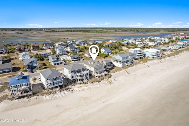 6615 W Beach Dr, Oak Island, NC 28465 - aerial view of a nearby body of water
