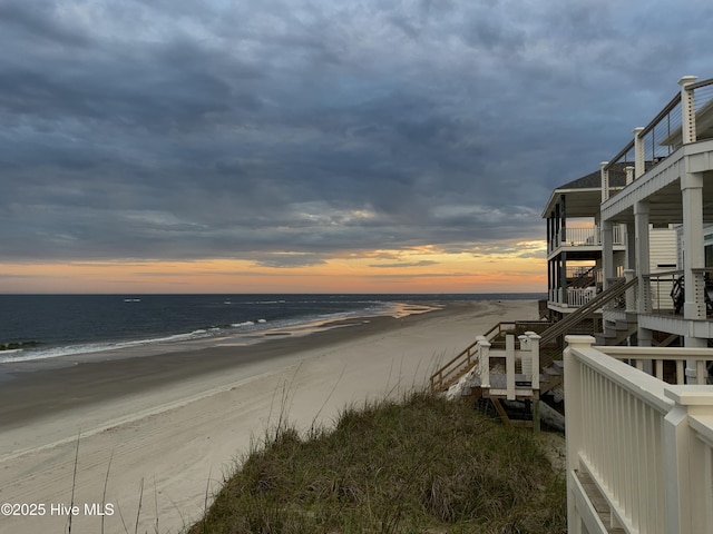 6615 W Beach Dr, Oak Island, NC 28465 - water view featuring local beach