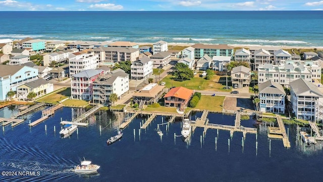 113 Scallop Ln, Carolina Beach, NC 28428 - drone / aerial view of a large body of water