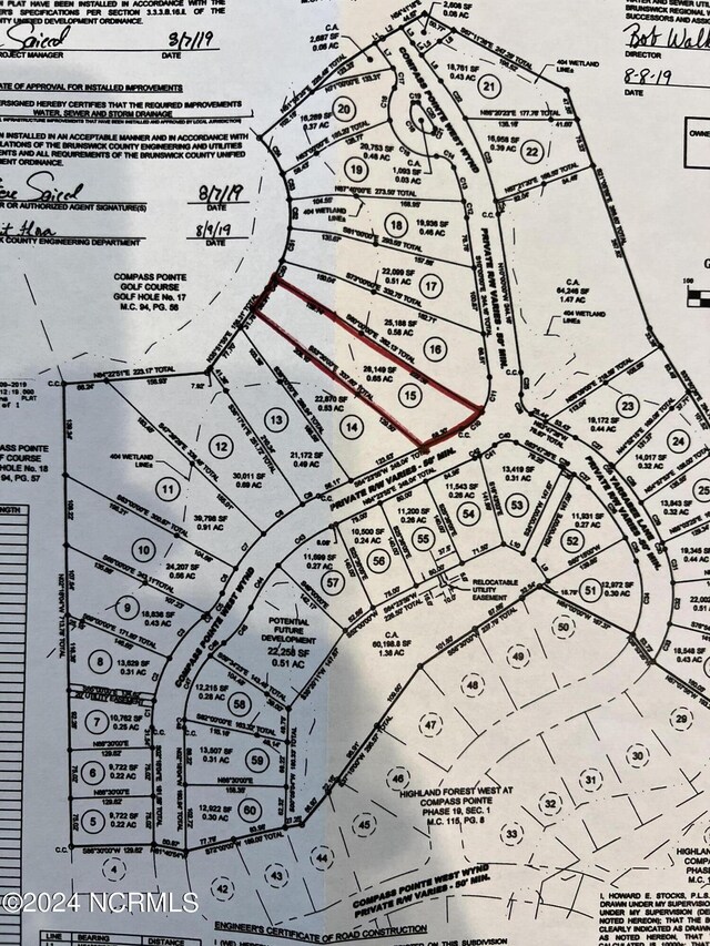 8711 Compass Pointe W Wynd Wynd NE, Leland, NC 28451 - map