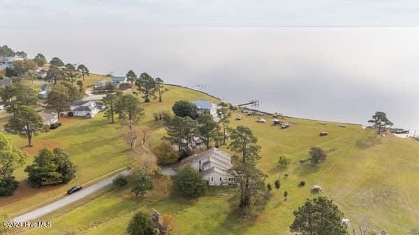 drone / aerial view featuring a rural view