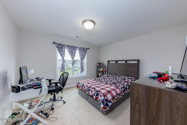 bedroom with carpet flooring