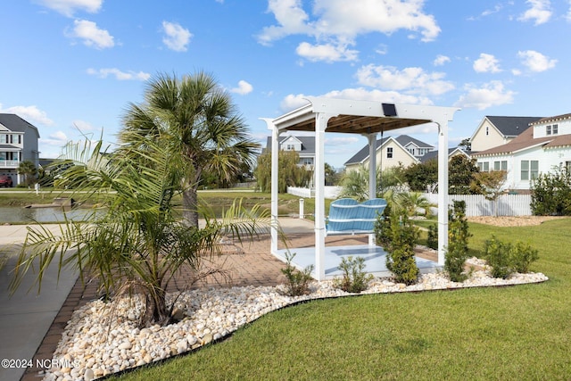 view of yard with a patio area