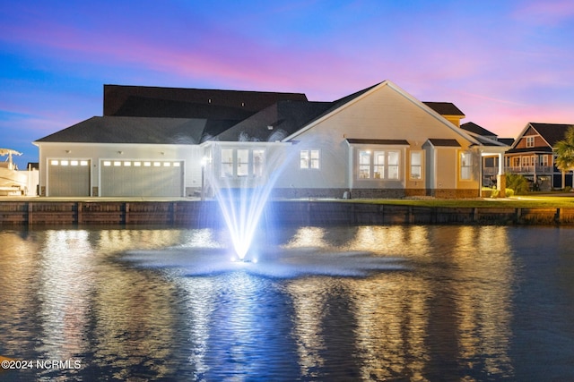 view of water feature