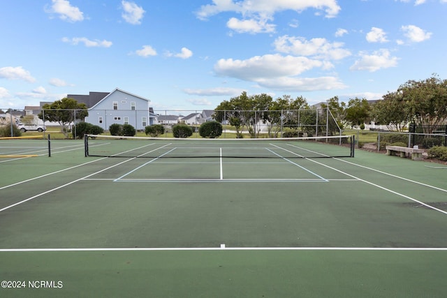 view of tennis court