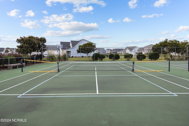 view of tennis court