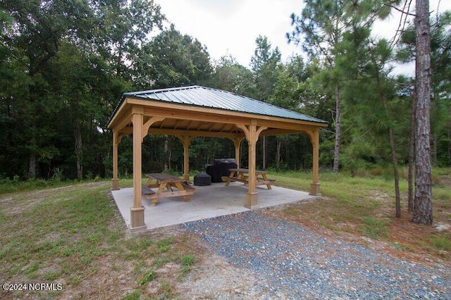 view of home's community with a gazebo