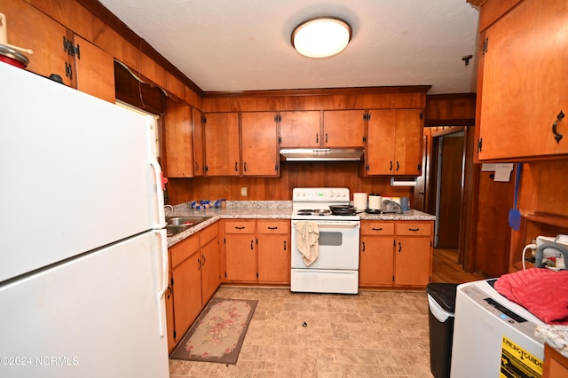 kitchen with white appliances