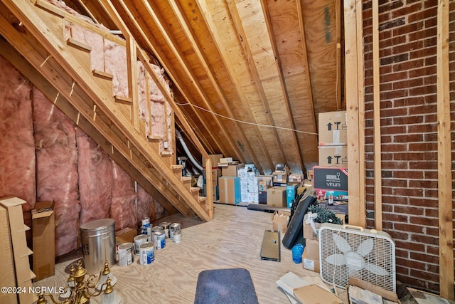 view of attic