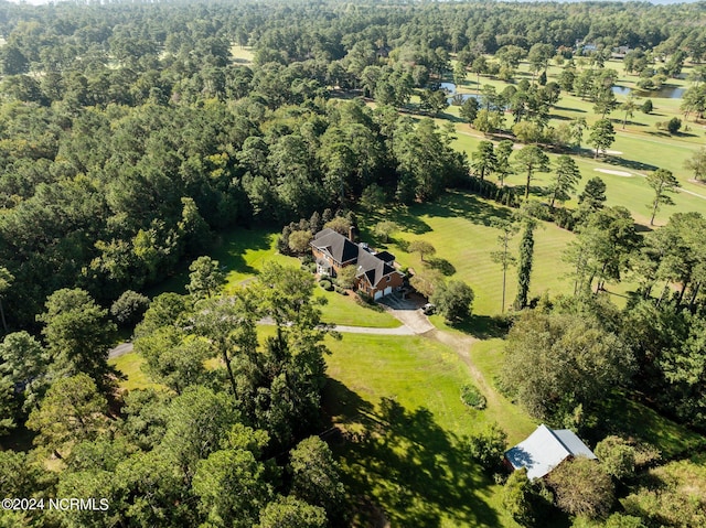 drone / aerial view with a rural view