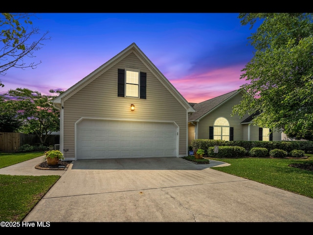 1204 Maple Ridge Rd, Wilmington, NC 28411 - traditional-style home with concrete driveway and a garage