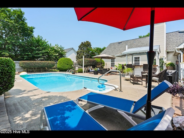 1204 Maple Ridge Rd, Wilmington, NC 28411 - view of pool featuring a patio and a fenced backyard