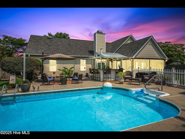 1204 Maple Ridge Rd, Wilmington, NC 28411 - view of swimming pool with a patio