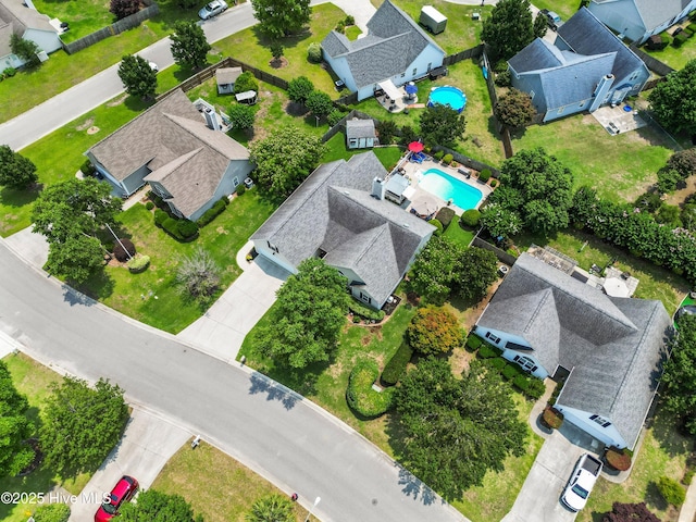 1204 Maple Ridge Rd, Wilmington, NC 28411 - aerial view of residential area featuring a pool