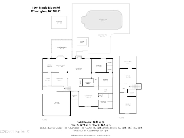 1204 Maple Ridge Rd, Wilmington, NC 28411 - view of property floor plan