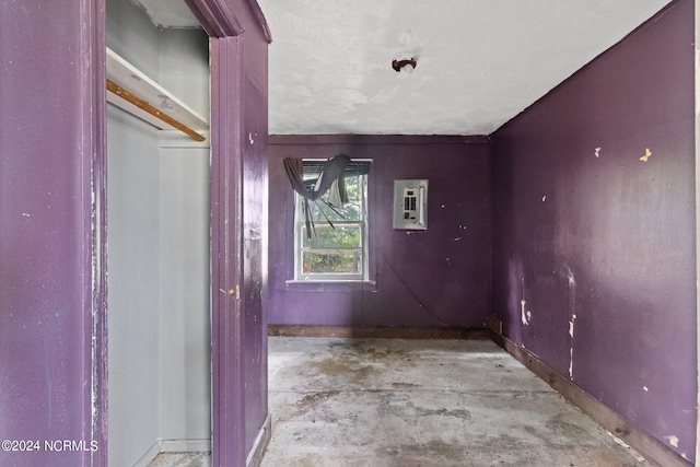 3370 Rocky Hock Rd, Edenton, NC 27932 - empty room featuring unfinished concrete floors and baseboards