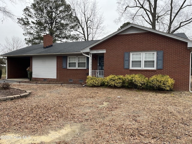 view of ranch-style house