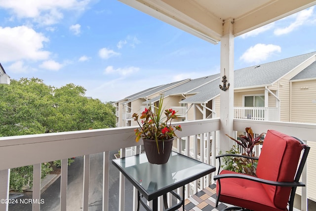 view of balcony