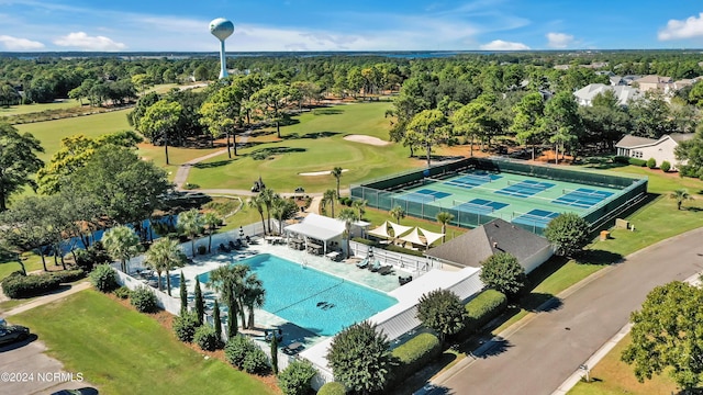 birds eye view of property